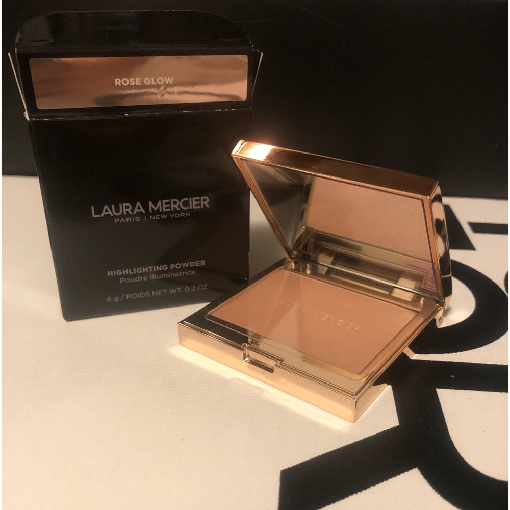 Laura Mercier Rose Glow Highlighting Powder New In Box